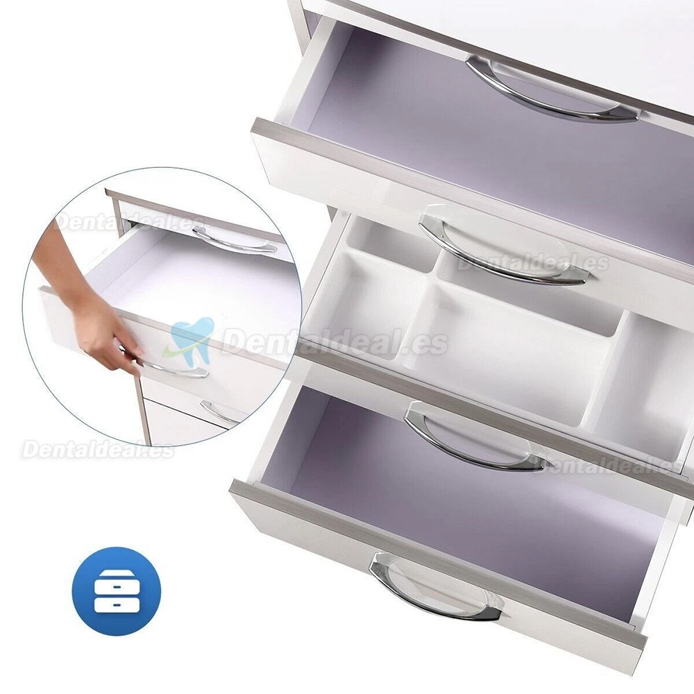 Dentech G15 Carro Dental para Instrumental con 3 Cajones